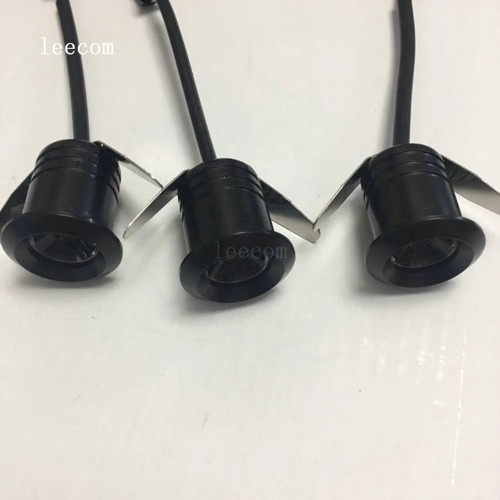 Ac110vRushed настоящие Luces Led 10 шт./лот Мини Светодиодный точечный светильник черный