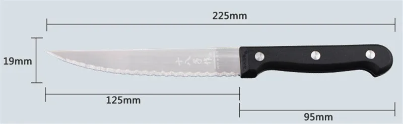 1.9x22.5cm Butter Bread cutter teeth cheese household kitchen Frozen meat knife with saw tooth Chef fruit knife stainless steel Peel knives - Цвет: 1.9x22.5cm