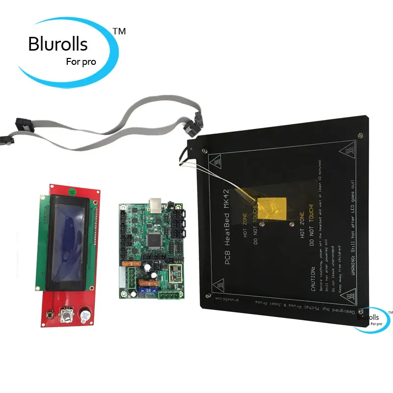 Reprap Prusa i3 MK2 3d принтер мини Рэмбо 1.3a комплект материнской платы PCB и кровать с