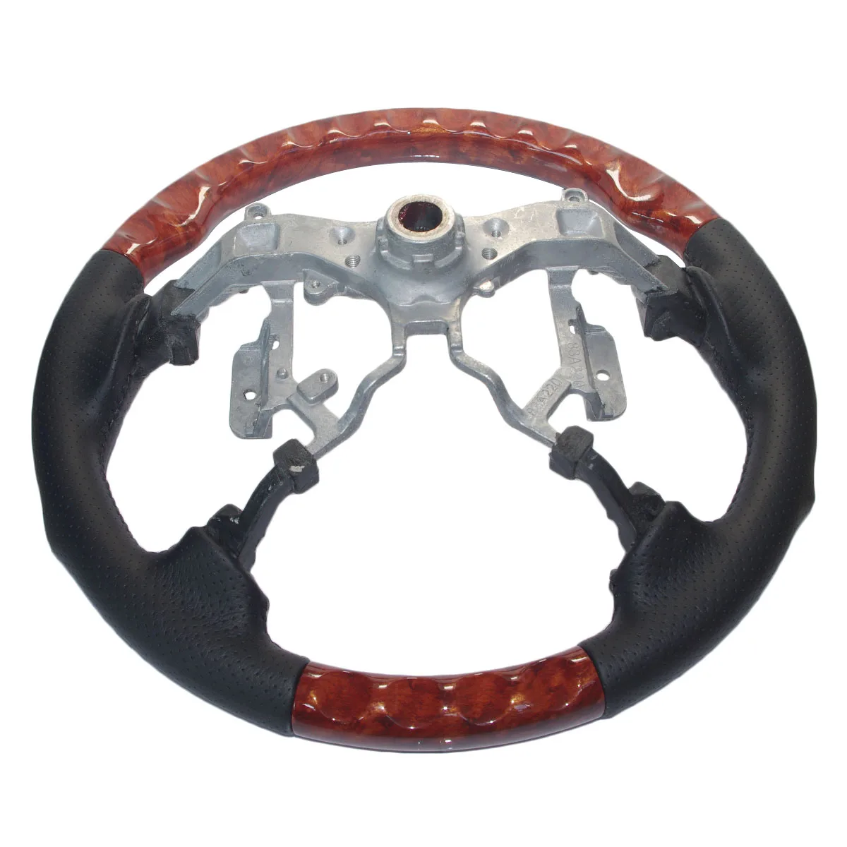 Кожаный деревянный спортивный руль для 2007-2011 Toyota Camry Highlander Kluger Estima Hilux Fortuner Allion Corolla Axi