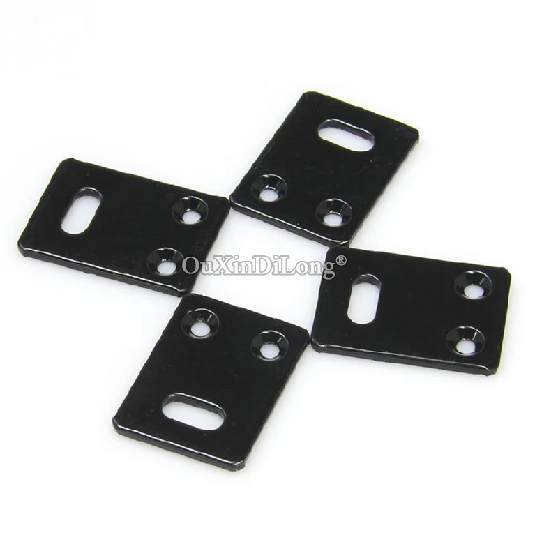 Новинка 100 шт. Металлические Прямые плоские угловые скобки мебельные