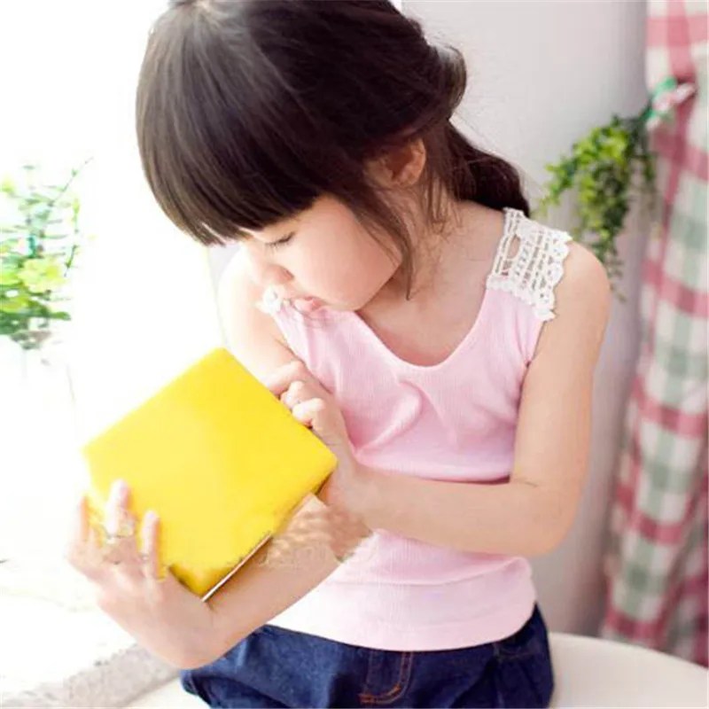 Candy Colors 0-3Y Girls Kids Baby Hollow Out Lace Sleeveless Tank Vest Tops Summer Princess party Dress Toddler Dresses | Детская одежда