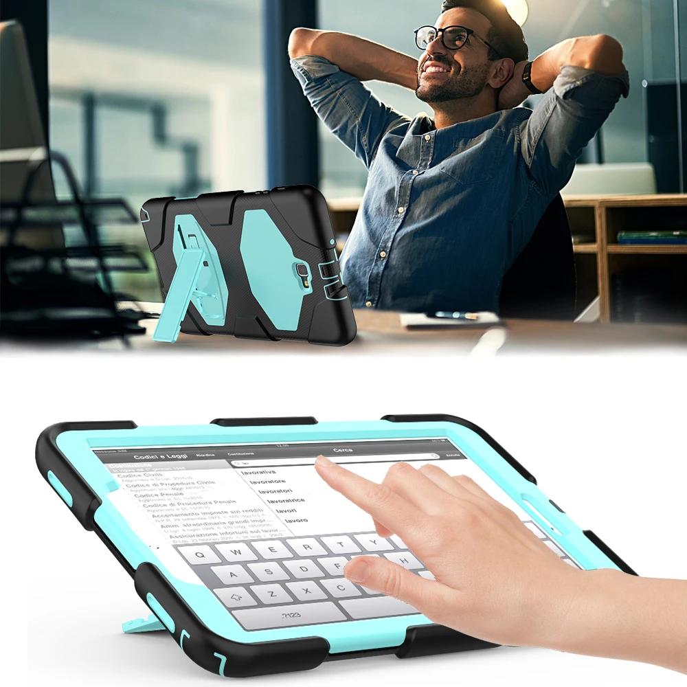 Для Samsung Galaxy Tab A A6 10 1 T580 T585 чехол для тяжелых условий эксплуатации 3 в Гибридный