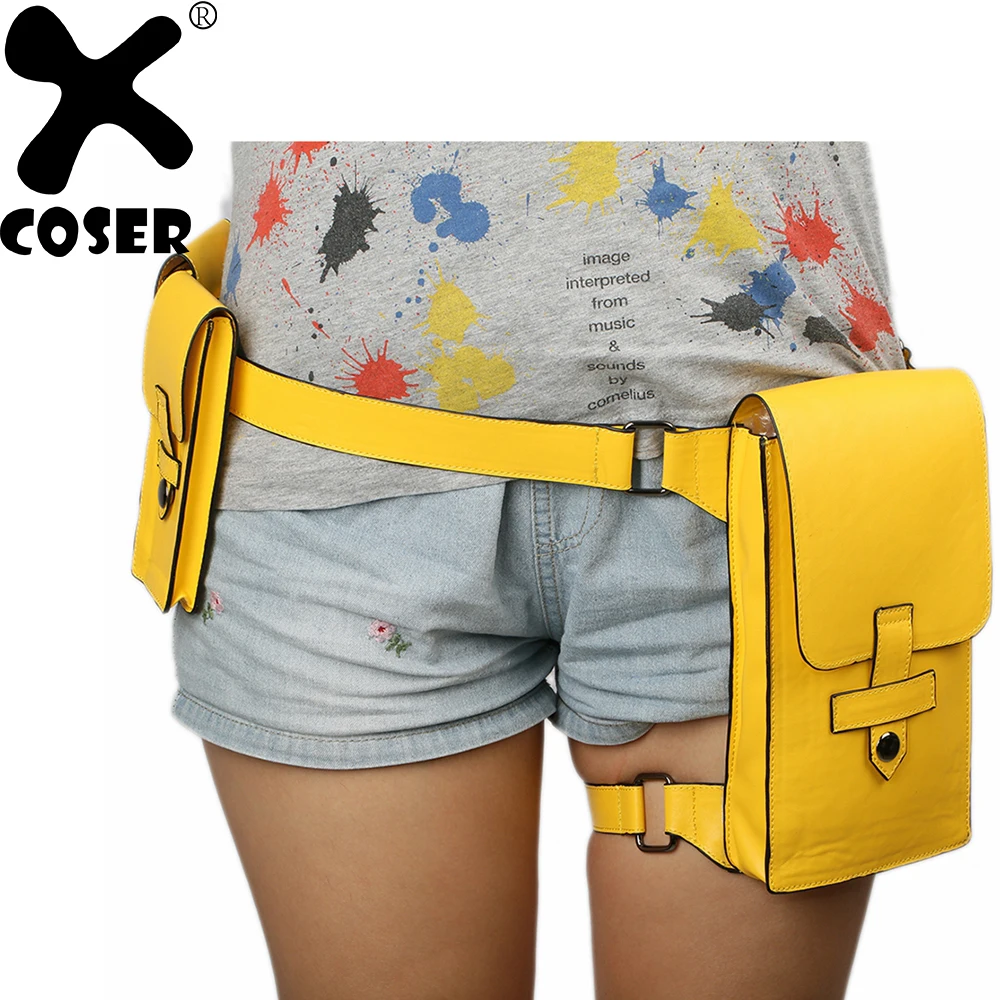 XCOSER Бэтмен бэтдевушка желтый PU искусственная кожа Пояс Косплей Реквизит 2019