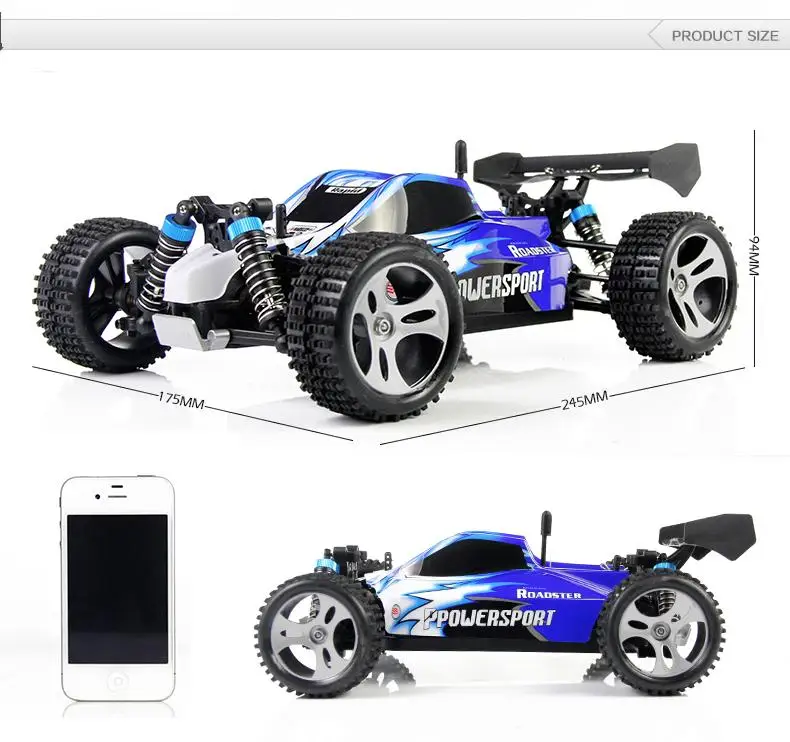 Wltoys A959 Супер гоночный автомобиль/автомобиль с дистанционным управлением 2,4 ГГц 4WD с 40-60 км/час высокая скорость rc электрический автомобиль игрушка подарок