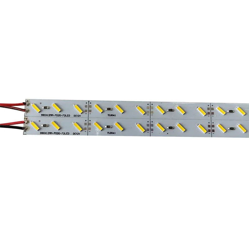 60 шт. 0,5 m 12 V DC24V ультра яркий светодиодный свет бар 36SMD 7020 Жесткий светодиодные ленты витрина дома вечерние магазин лампы