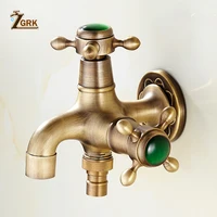 zgrk brass wall mounted tap faucet garden outdoor bibcock washing machine faucet mop taps single cold tap