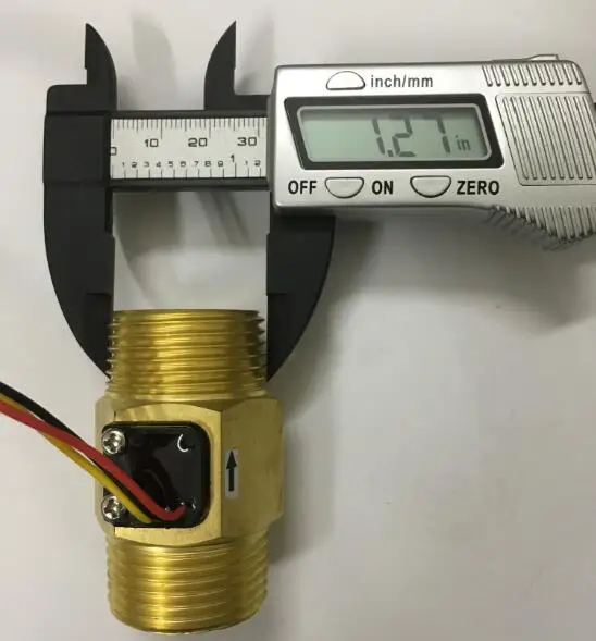 G" воды Diesel латунь Холла турбины расходомер BSP1.3INCH DN25 OD32.8MM