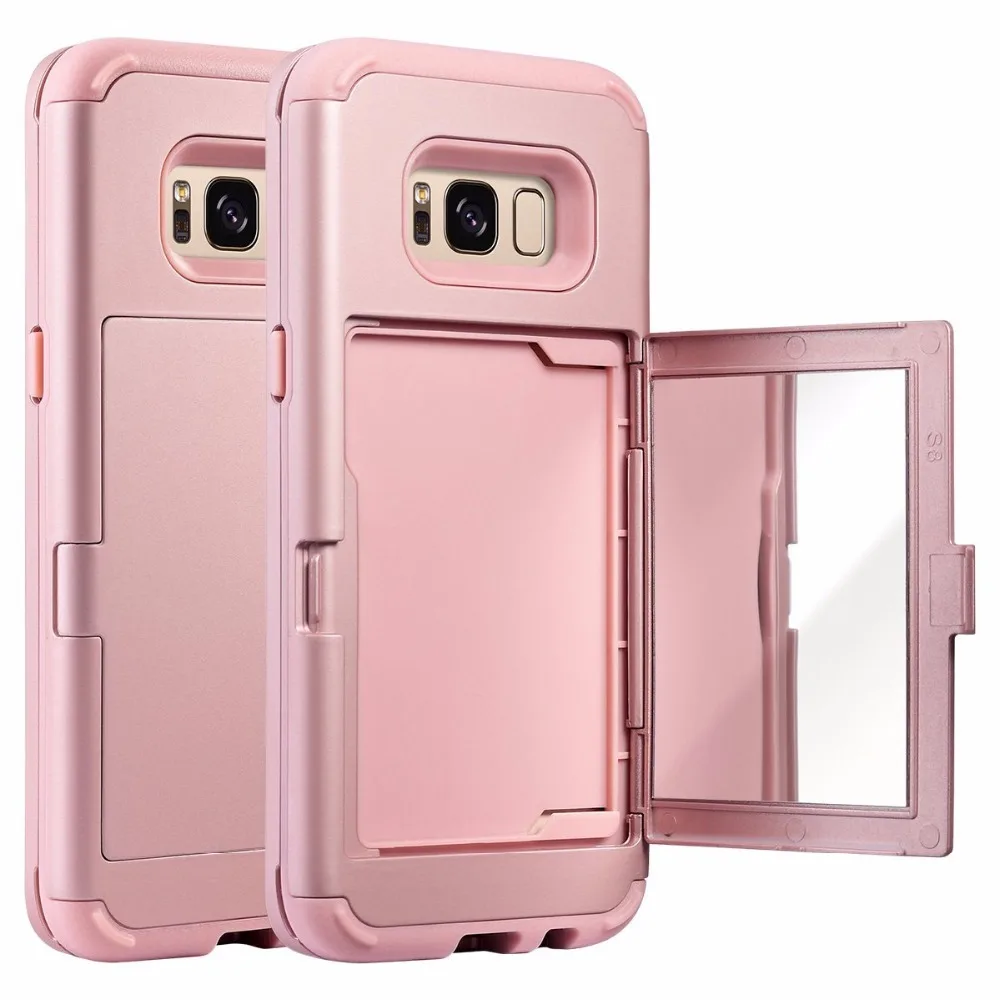 Для Samsung Galaxy S8 Plus 3 в 1 чехол для телефона скрытая зеркальная Кредитная карта