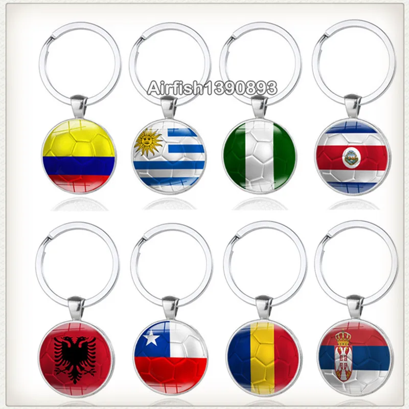 1 шт. флаг Keyc Хаин Колумбия Уругвай Нигерия Коста Рика Сербия Чили Латвия 3D брелок