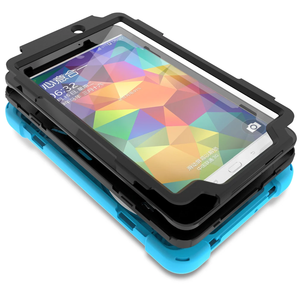 Новый детский силиконовый безопасный 360 Вращающийся чехол для Samsung Galaxy Tab E 8 0 T377