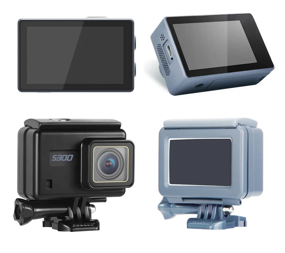 SOOCOO S300 Экшн-камера 2,3" сенсорный ЖК Hi3559V100+ IMX377 4K 30fps 1080P 120fps EIS Wi-Fi 12MP удаленный внешний микрофон Спортивная камера