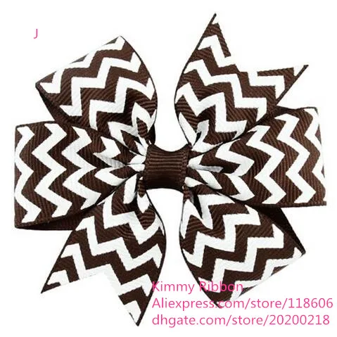 300 шт. Бесплатная доставка банты для волос с шевроном девочек ленточный бант