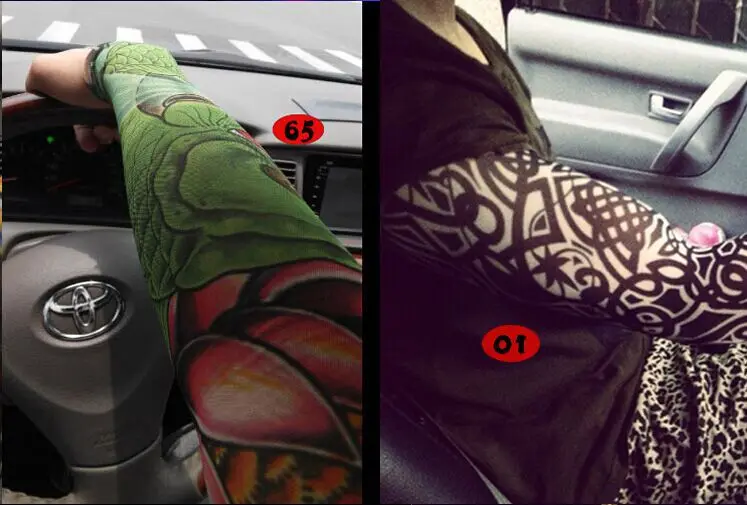 Новый креативный суперэластичный чехол для рук с татуировкой защита от УФ-лучей