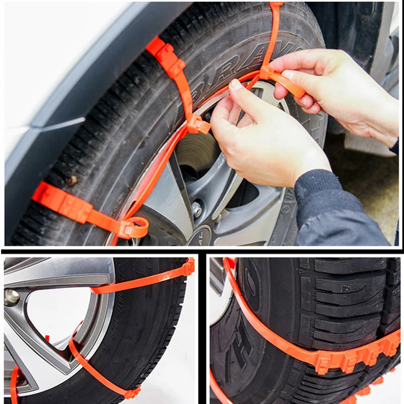 20 шт. универсальная пластиковая мини шина для внедорожников|tire snow chains|wheel chainsnow