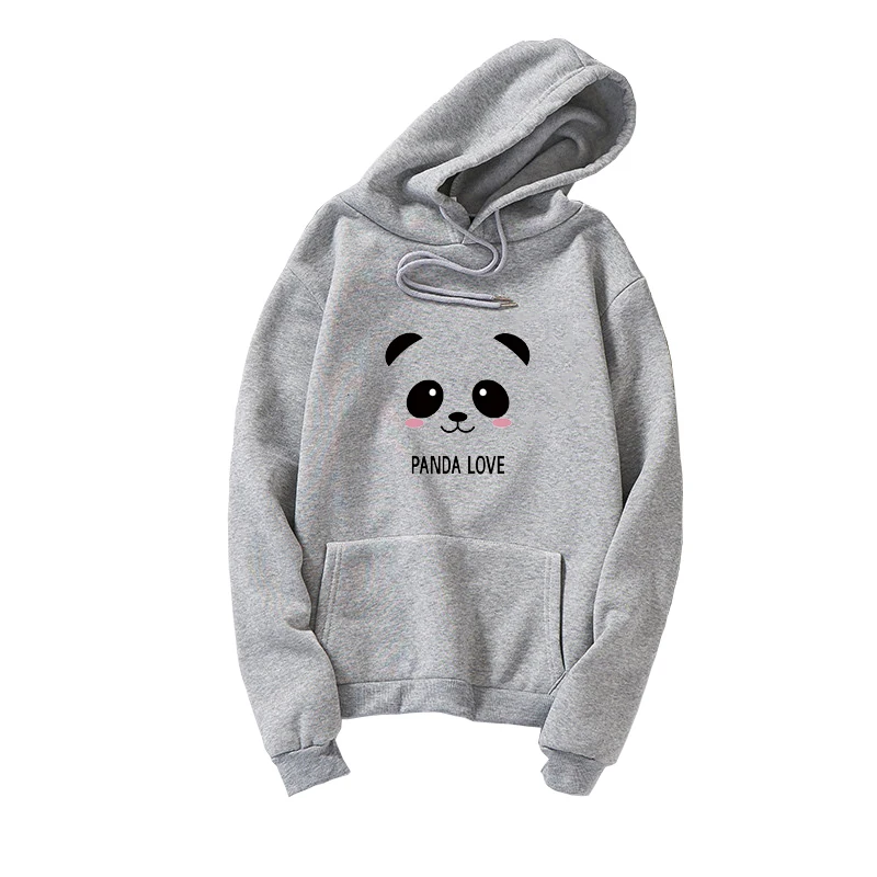 

Panda Print Hoodie Women Harajuku Kawaii Cartoon Pullover Korean Fleece Oversized Unisex Sweatshirt Loose Casual Streetwear Tops