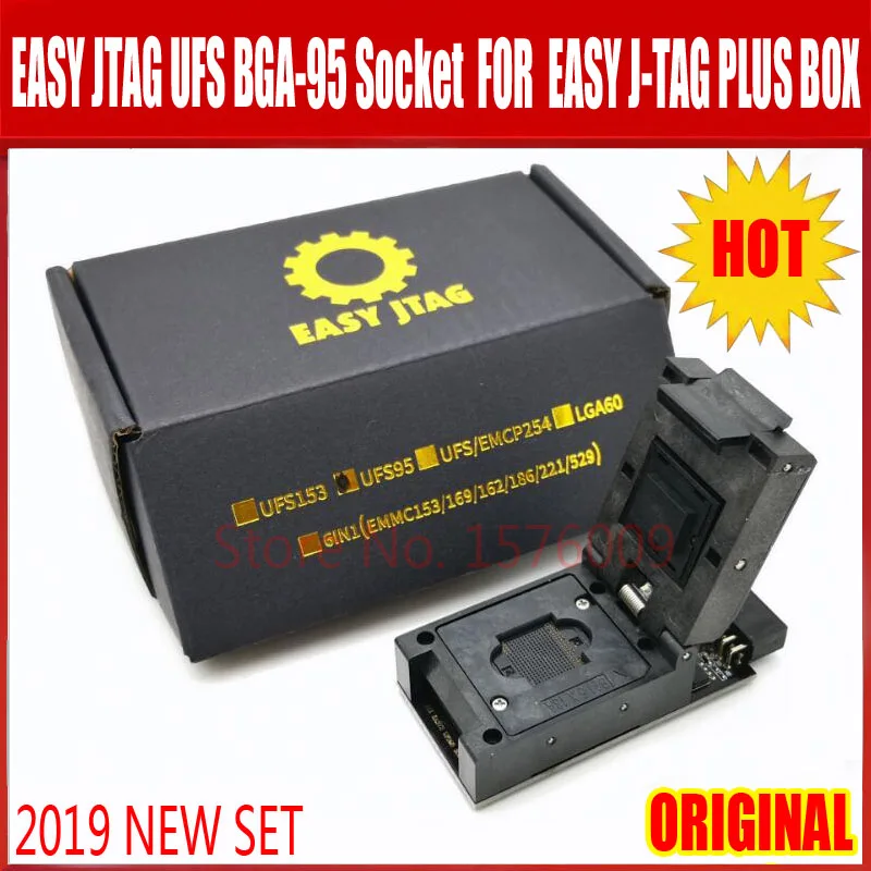 Новейший Простой Jtag плюс UFS BGA-95 адаптер с легкий Jtag плюс коробка