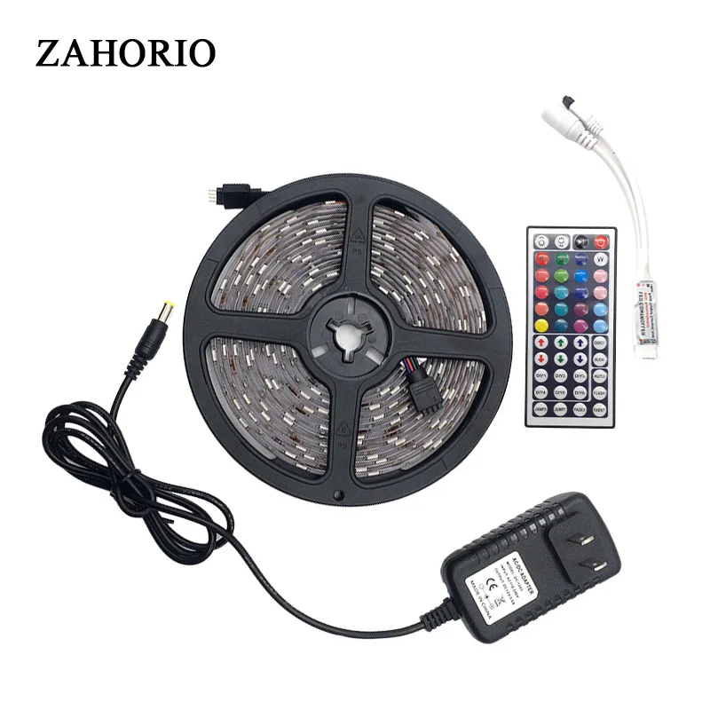 Светодиодная лента RGB 5050 водонепроницаемая светодиодная 150 5 м 10 15 20 Диодная с rgb