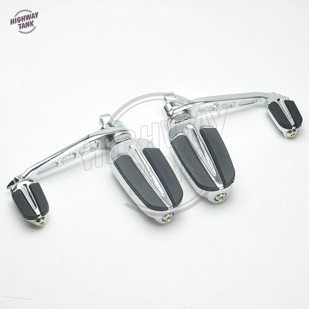Хром Мотоцикл Slipstream подножки Moto подножка подставка для ног чехол для Harley Sportster модель FXWG FXST FXLG FXR