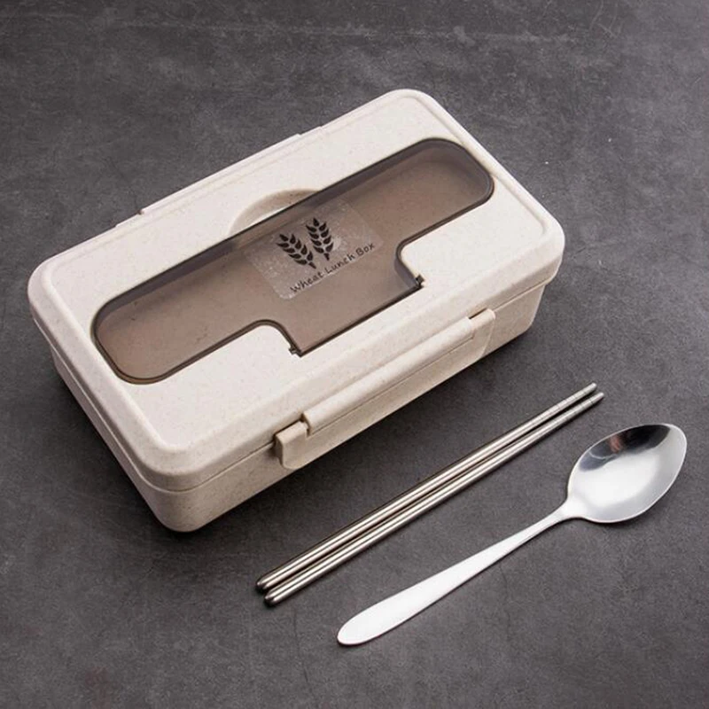 Пшеничная соломенная коробка для обедов микроволновая печь Bento box контейнер