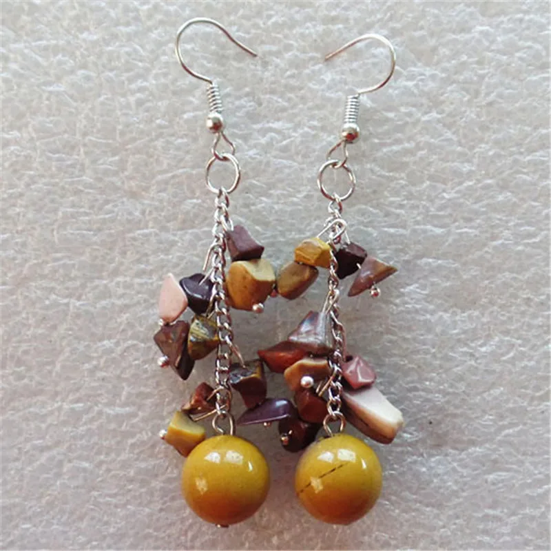 (2 парта/Лот) Красивые оптовые продажи около 40 мм мукаит драгоценный камень чип и 10