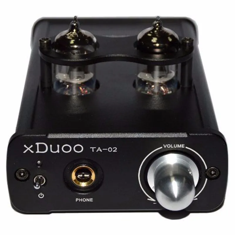 XDuoo TA-02 высокая производительность 6J1x 2 стерео вакуумная трубка Hifi AMP двойной ламповый усилитель класса A буферный усилитель Черный