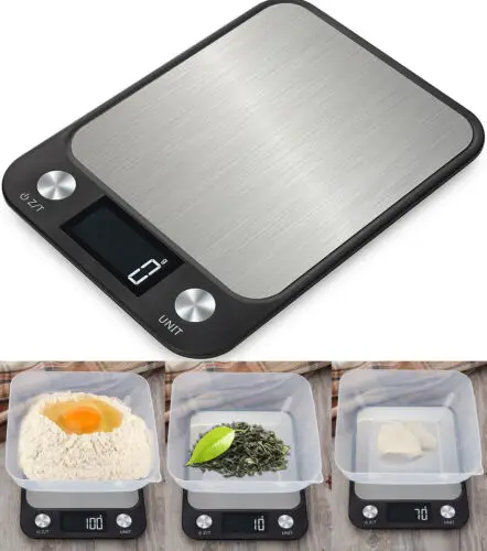 Цифровые кухонные весы 5 кг/10 кг из нержавеющей стали электрические высокоточные