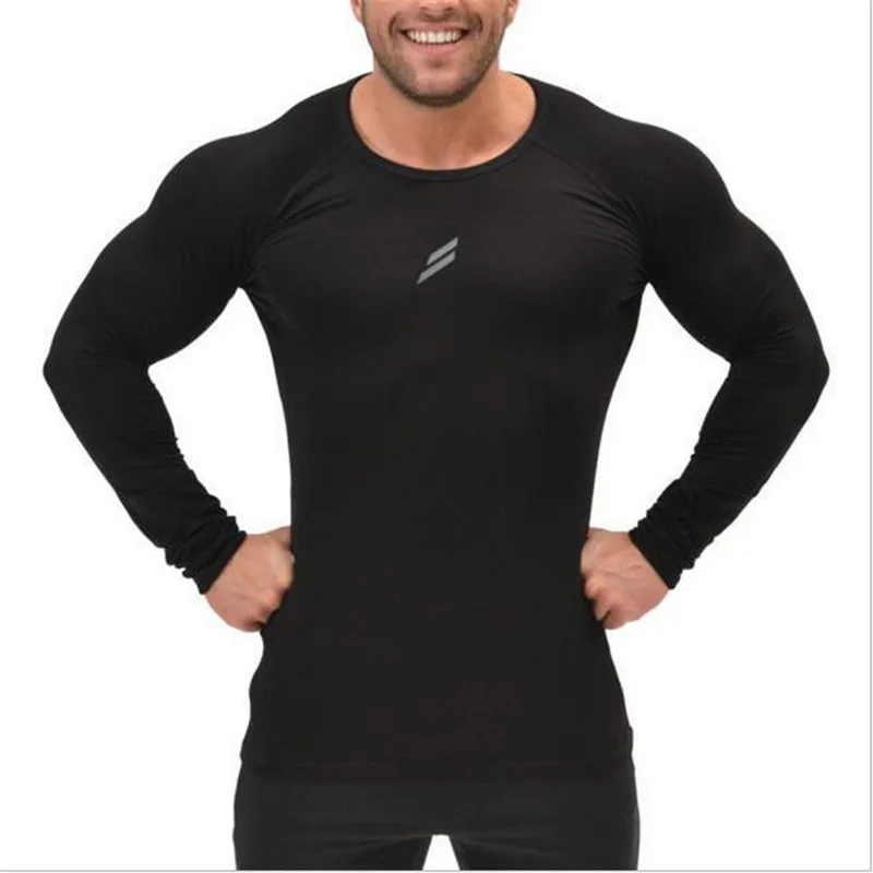 2016 Мужская Мальчики Сжатия Тела Базовый Слой Тепловая Под Списку с длинным