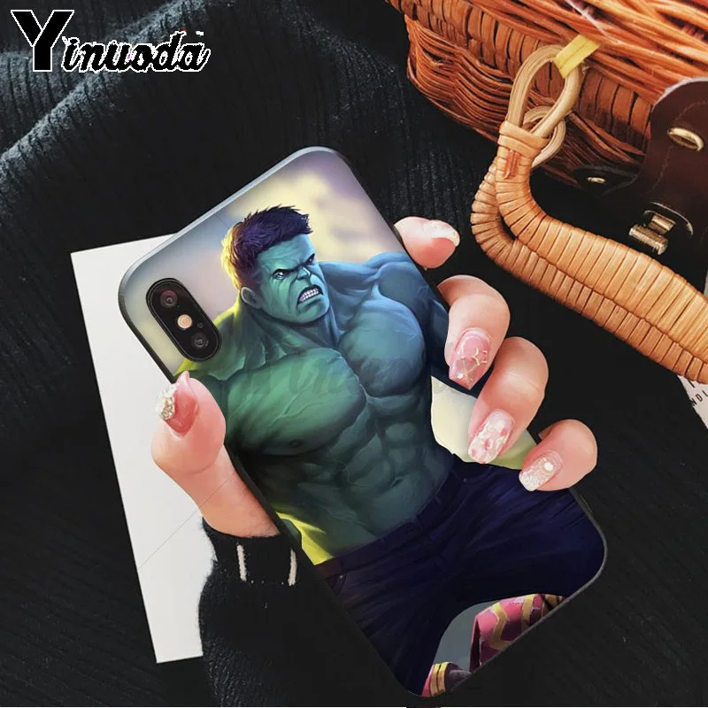 A15 Yinuoda герои Marvel Hulk DIY печать рисунок чехол для телефона чехол для iPhone 5 5Sx 6 7 7plus 8 8Plus X XS MAX XR - Цвет: A15