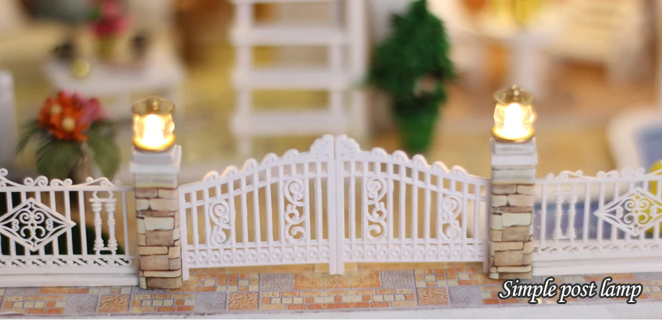 Девочка кукольный дом мебель Diy миниатюрная головоломка 3D Деревянный миниатюрный кукольный домик замок игрушки для детей подарок на день рождения