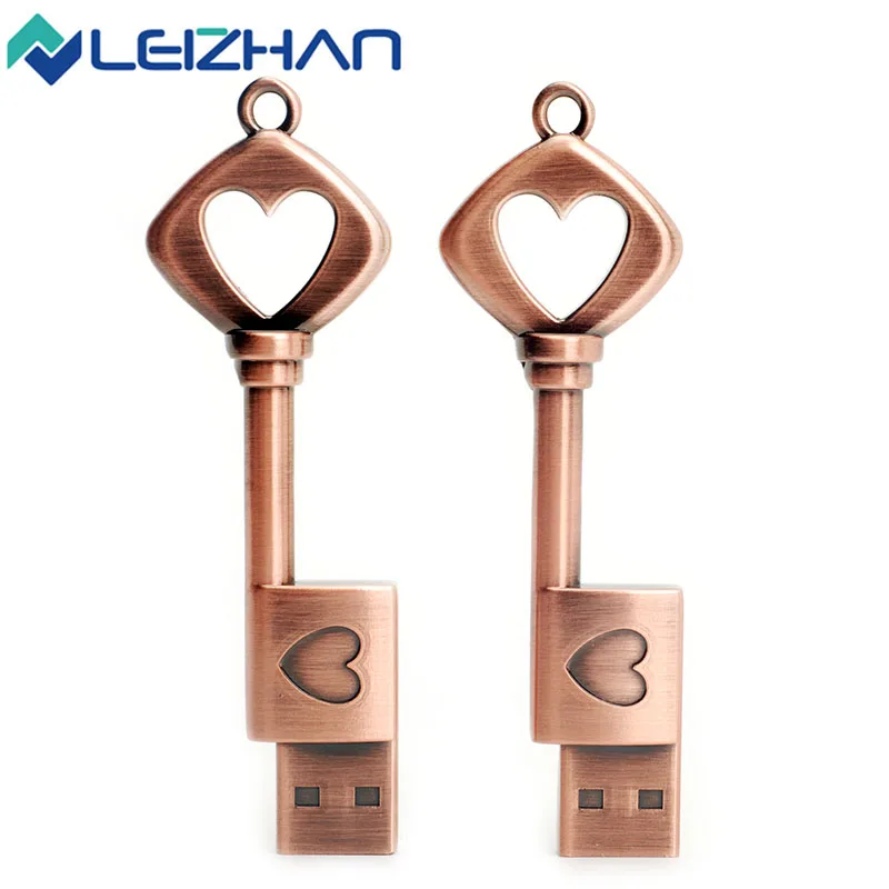 Металлический USB флеш-накопитель Love Key на День Святого Валентина/День матери/День