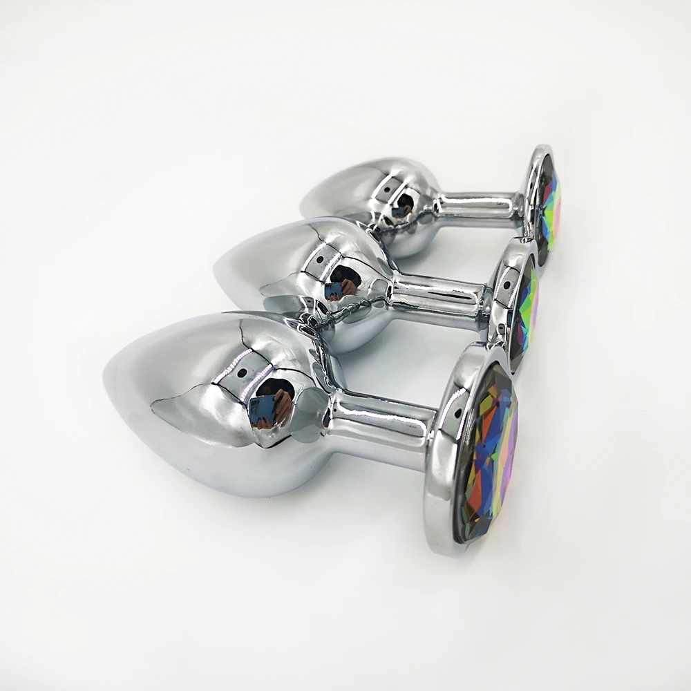 Thierry 3 шт./компл. красочные металлические кристаллы анальная пробка из