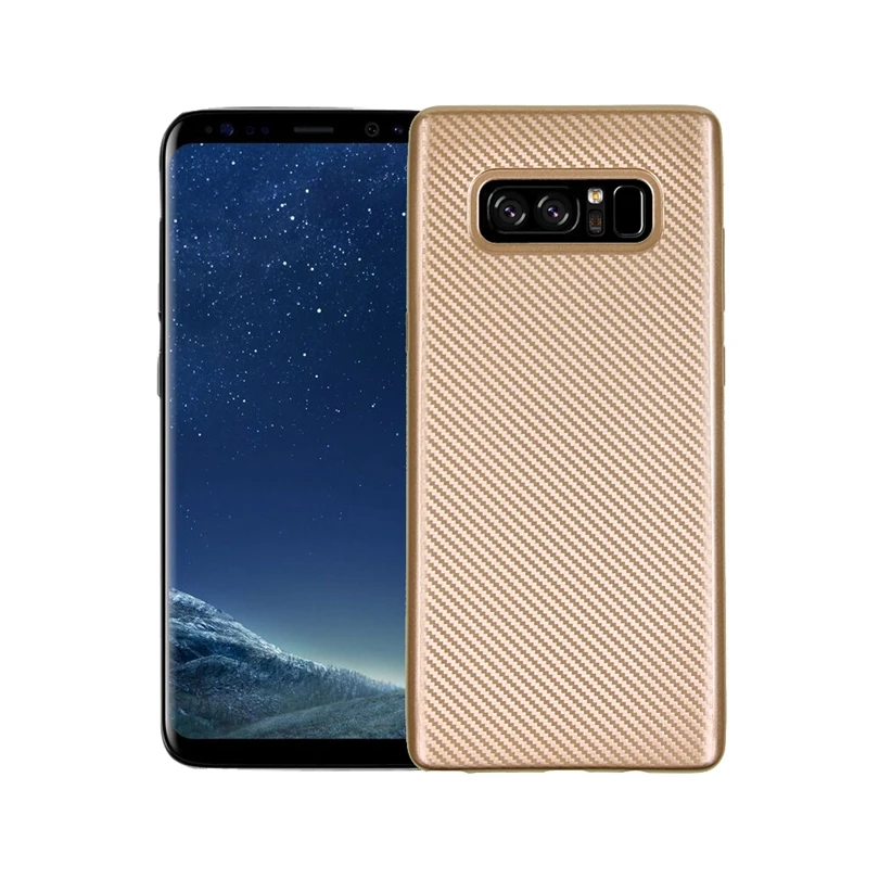 Чехол для Samsung Galaxy Note 8 N950F чехол из углеродного волокна Note8 жесткий ТПУ мягкий