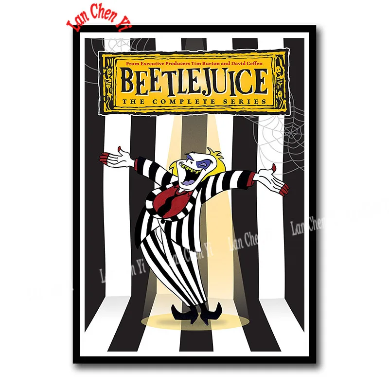 Фильм ужасов Beetlejuice с покрытием бумажный плакат настенная живопись для бара комнаты декорации Декор для дома 42*30 см