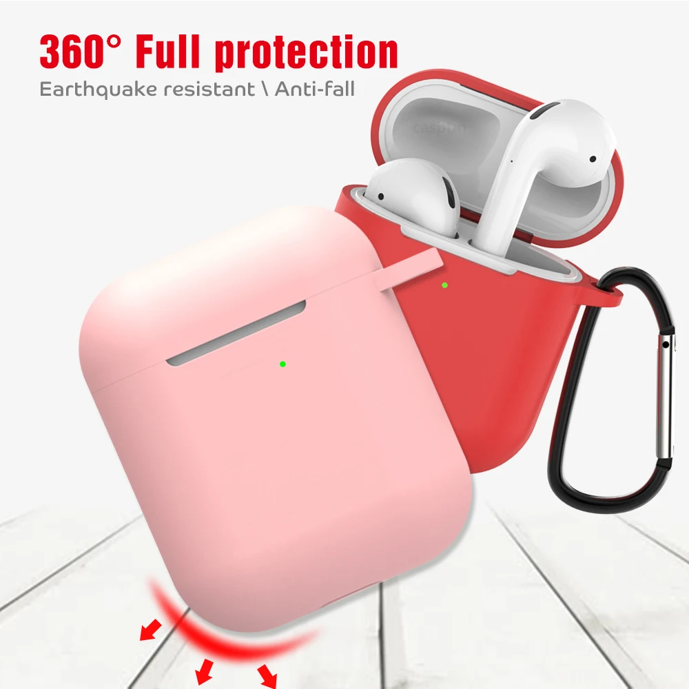Силиконовый чехол для беспроводных наушников Airpods 2 беспроводной bluetooth-гарнитуры
