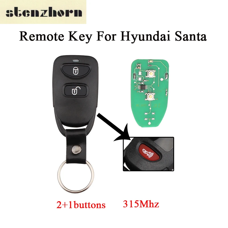 Stenzhorn 2 шт. * Кнопка + паника ключи 315 МГц для HYUNDAI SantaTucson Fe Elantra 2005 2006 2007 2008 2011 2010 2009