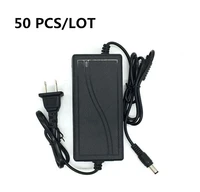50pcs us plug lighting transformers ac 100 240v to dc 12v 5a power supply adapter converter charger for led strip light monitor