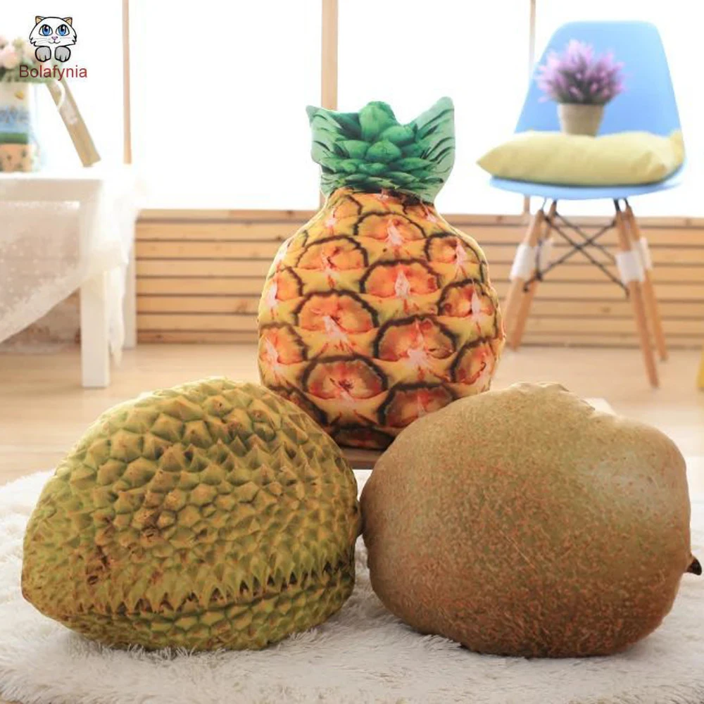 

Children Plush Stuffed Toy Simulation Fruit Kids Christmas Birthday Gift Durian Dragon