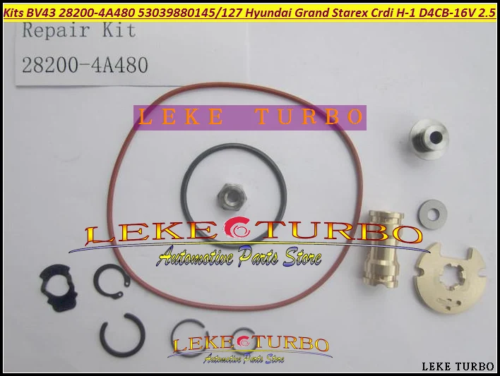 Turbo комплект для ремонта и восстановления BV43 28200-4A480 53039880145 53039880127 53039700145 Hyundai Grand