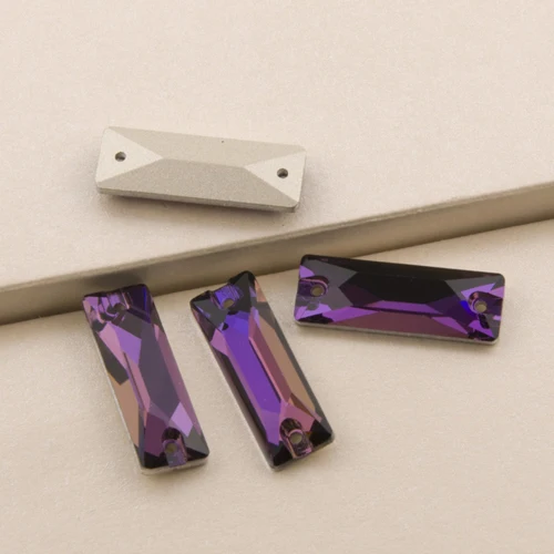 Purple Velvet YANRUO 3255 космический багет стеклянные камни плоская задняя часть шитье стразами Ремесло Свободные бусины Кристалл пришивные стразы - Цвет: Purple Velvet