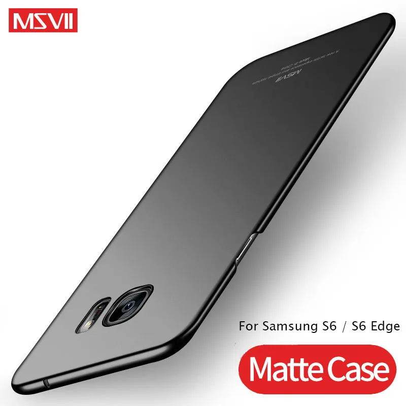 Чехол для Samsung Galaxy S6 Edge Обложка с кольцом на палец MSVII тонкий чехол S 6 PC жесткая