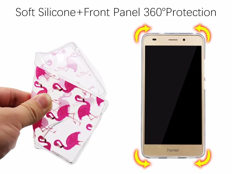 CROWNPRO для huawei Honor 5C Чехол, силиконовый чехол, TPU, задняя крышка для huawei Honor 5C, мягкий силиконовый чехол s, чехол без отверстия для отпечатков пальцев