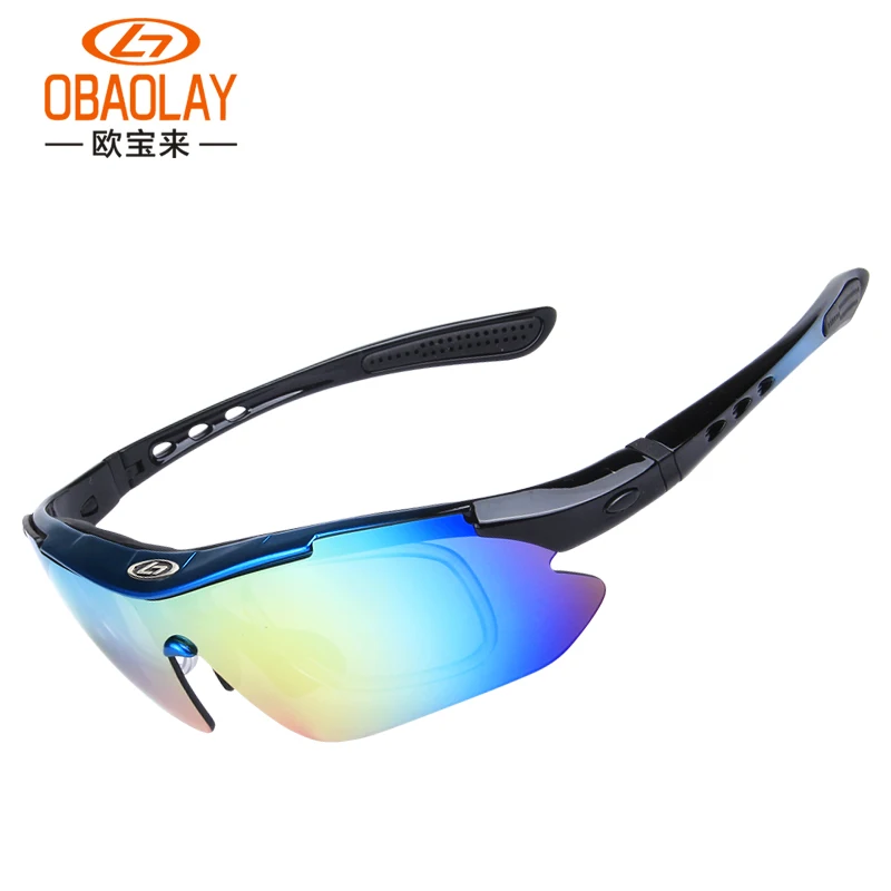 OBAOLAY Polarized Cycling Glasses 5 Lens Anti Driving Sunglasses Ultra-light Anti-UV400 Fishing Eyewear Equipment | Спорт и