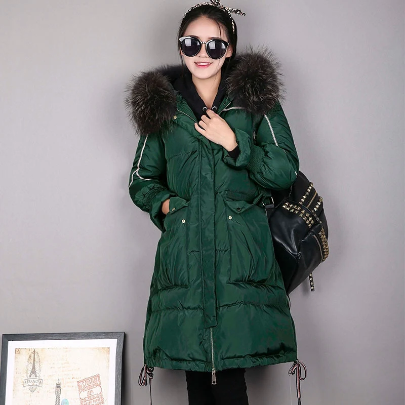 (TopFurMall) Европейская зимняя женская парка пуховые пальто натуральная толстовка с