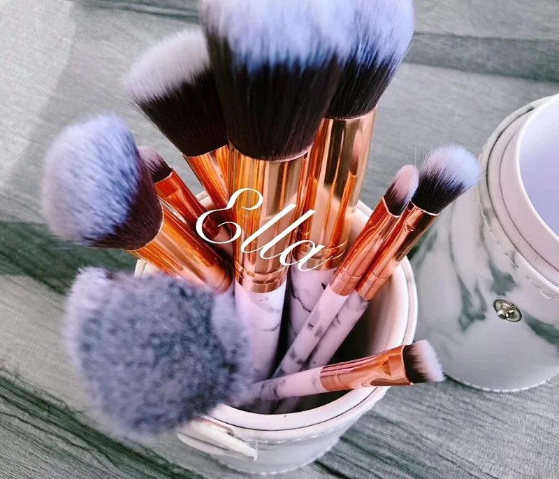 new Makeup Brand Look In A Box Basic Brush 10pcs/set brushes set with Big Lipstick Shape Holder TOOLS good item | Красота и здоровье