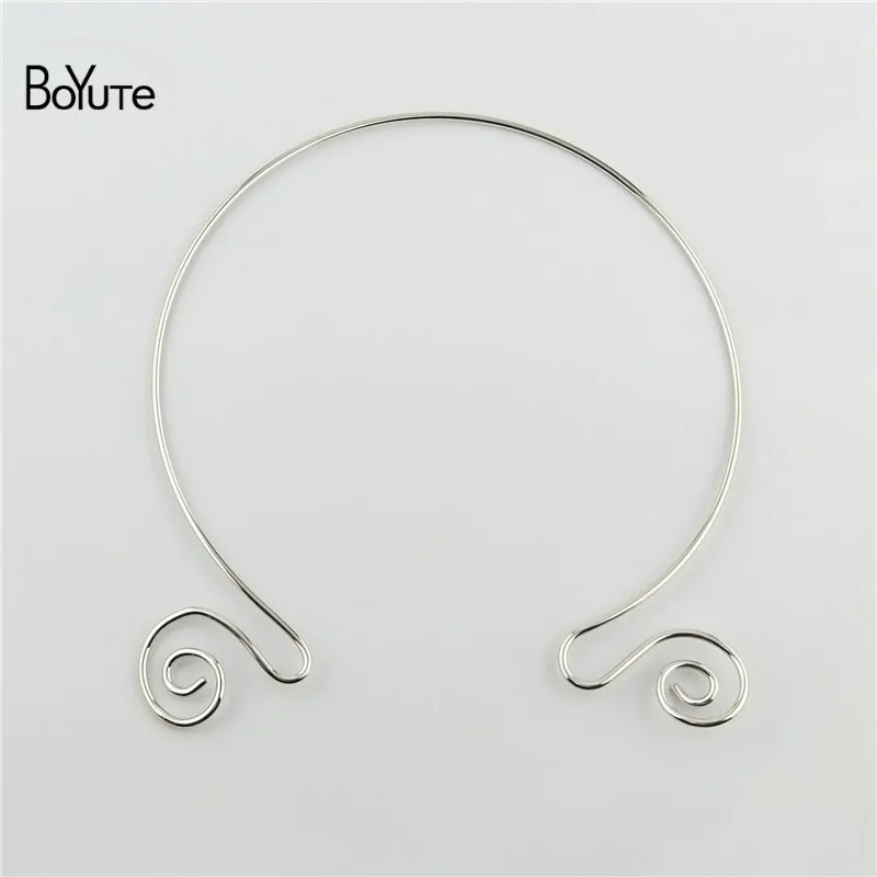 BoYuTe (5 шт./лот) 155*2 мм металлический латунный венок Воротник Колье Diy ювелирные