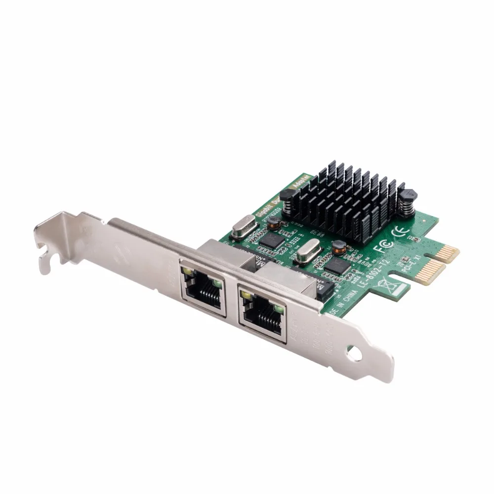 Адаптер сетевой ORICO PCIE Gigabit 2 порта 10/100/1000 м|Платы расширения| |