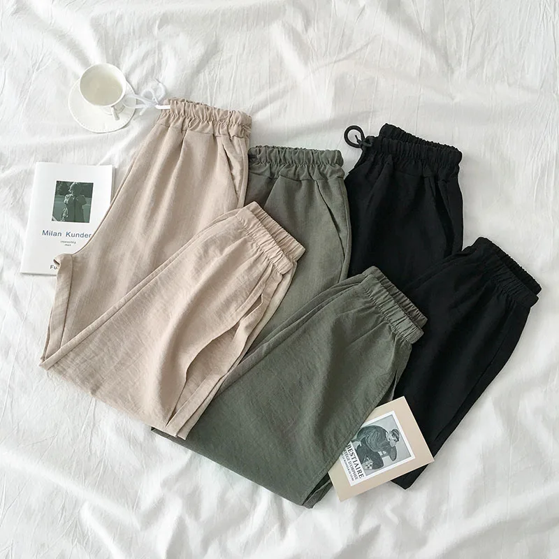 Женские шаровары лето 2019 новая женская одежда Корейская modis Студенческая плюс