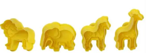 4 шт./компл. набор с вантузом животных джунглей помадка весенний Плунжер для торта