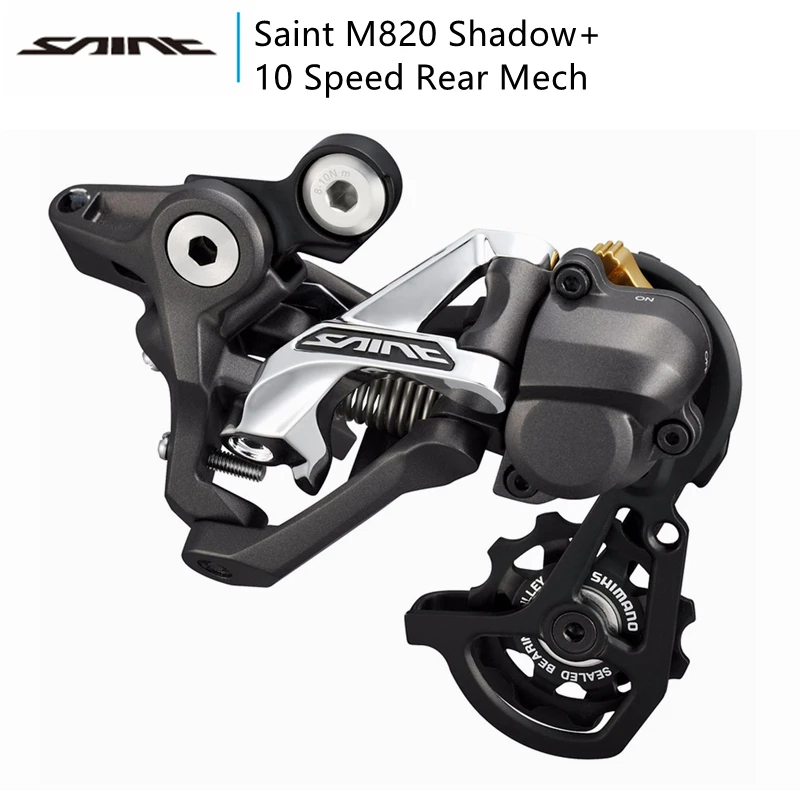 SHIMANO SAINT RD M820 задний переключатель 10S MTB велосипедный велосипед Горный DH Фрирайд FR